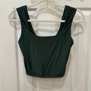 Aerie Smoothez Dark Green Tank Top